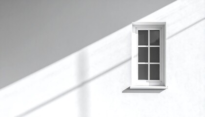 Obraz premium Simple white window with strong shadows (1)