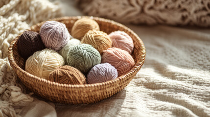 Creative yarn art workshop cozy studio craft content warm environment close-up viewpoint textile techniques for beginners