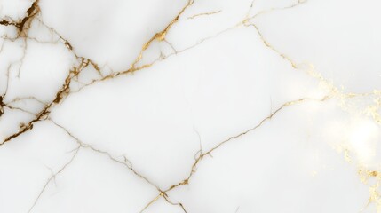 Luxurious white marble surface with delicate gold veins, embodying elegance and modern sophistication.
