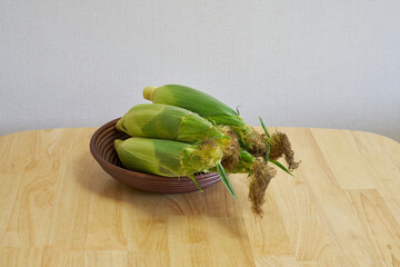 とれたてのとうもろこし5本