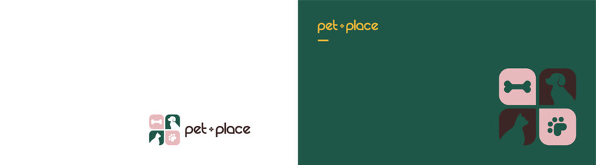 Character,  Symbol and Logo for pet shop