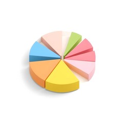 Obraz premium 3d pie chart