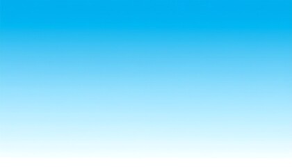 Gradient of blue and white, creating a smooth transition ideal for background use