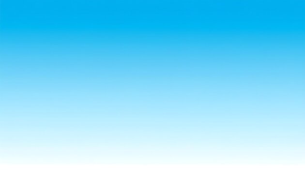 Gradient of blue and white, creating a smooth transition ideal for background use