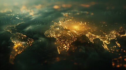 Fototapeta premium Global cities night view