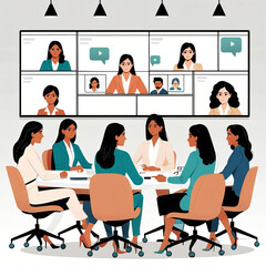 business people in office