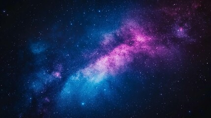 Fototapeta premium Deep space nebula with vibrant blue and pink hues