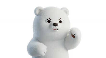 Cartoon polar bear character illustration