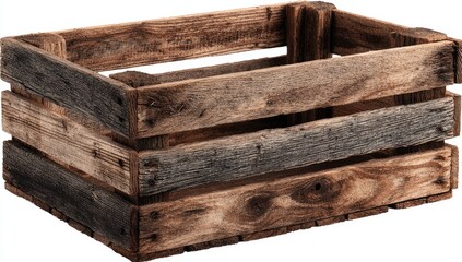 Rustic wooden crate (1)