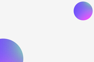 Minimal Gradient Circles on White Background: Subtle Noise Abstract Design