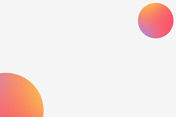 Minimal Gradient Circles on White Background: Subtle Noise Abstract Design