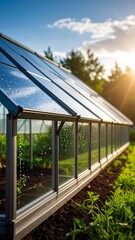 Obraz premium Greenhouse on a sunny day
