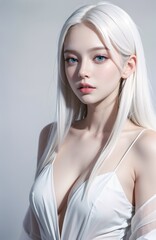 アルビノの美少女