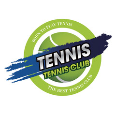 Logo, symbol and emblem for tennis clubs