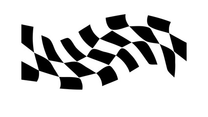 Racing cars and race car stripe, checkered flag, finish line, racing stripe speed, race car dynamic line, decal patterns, motorsport, racing stripes, black and white. Vector illustration