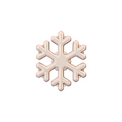 snowflake isolated on white background