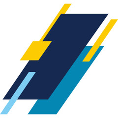 Abstract Wavy Shape Corner