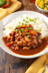 Delicious Caribbean Curries and Stews with Rice and Sides