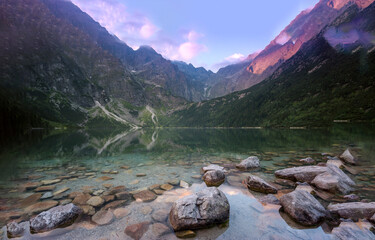 lake in the mountains