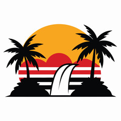 palm trees on the beach