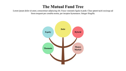 Infographic presentation of the mutual fund tree.