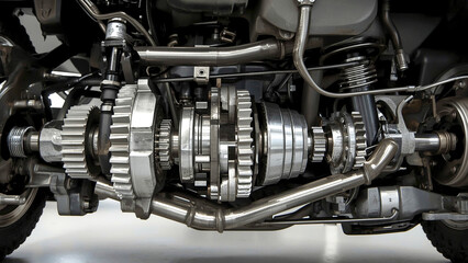 Obraz premium Differential Gear Set Mechanics (Excluding Axle Shafts to Wheels)