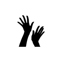 Fototapeta premium hand silhouette Vector