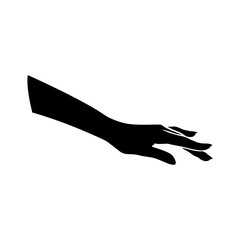 Obraz premium hand silhouette Vector