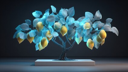 Abstract Bloom Glowing Light