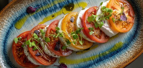 Vegan Burrata Salad with Heirloom Tomatoes