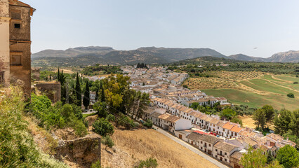 Obraz premium The beautiful old town in Ronda, Spain on june 25th 2025