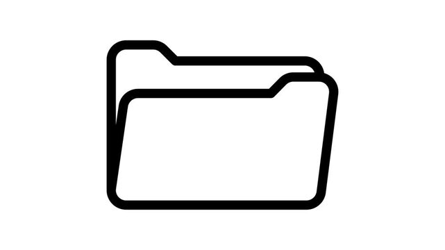 open folder icon animation