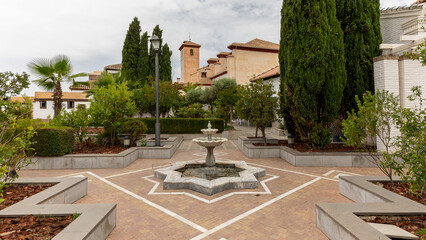 A mosque in Old town in Grenade, Spain on june 2025