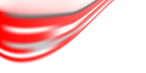 Red White Wave Abstract Background with Smooth Curves