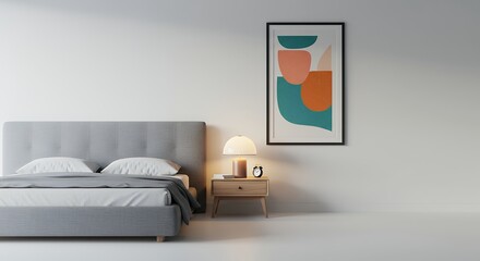 Modern bedroom interior design minimalist bed