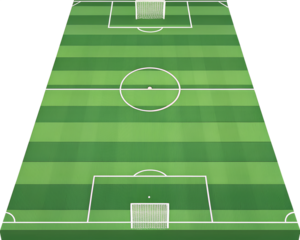 Grass football soccer field, vector illustration
