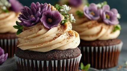 Vegan cupcakes made with almond flour, flaxseed, and plant-based milk for dairy-free desserts ideal for birthdays, holidays, and clean-eating celebrations