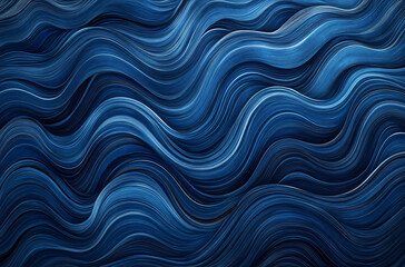 Abstract Blue Wave Pattern Background