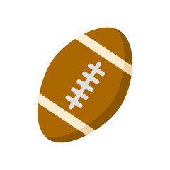 American football ball isolated on white background.