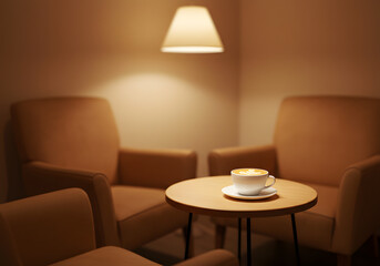 Cozy coffee shop interior design