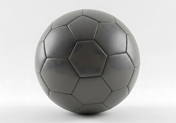 Dark gray soccer ball isolated