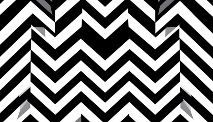 Black And White Zigzag Pattern Design