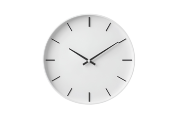 wall clock isolated on Transparent png background