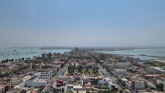 Beautiful Aerial View of La Punta Peninsula in Callao, Peru,Drone Captures the Beauty of La Punta&rsquo;s Coastline