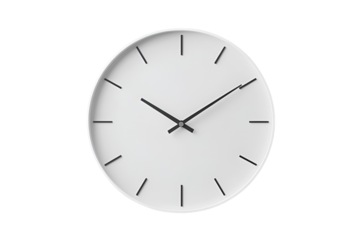 wall clock isolated on Transparent png background