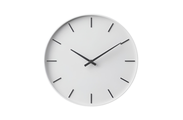 wall clock isolated on Transparent png background