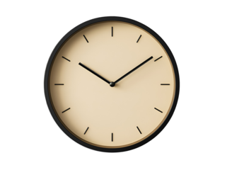 wall clock isolated on Transparent png background