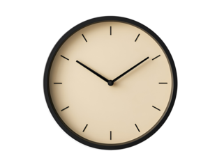 wall clock isolated on Transparent png background
