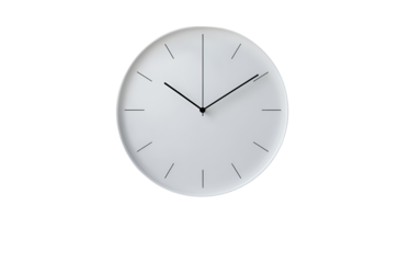 wall clock isolated on Transparent png background