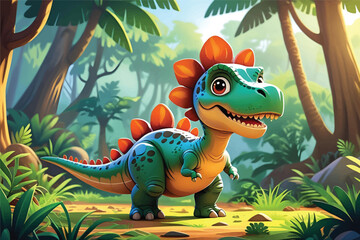 Naklejka premium Dinosour